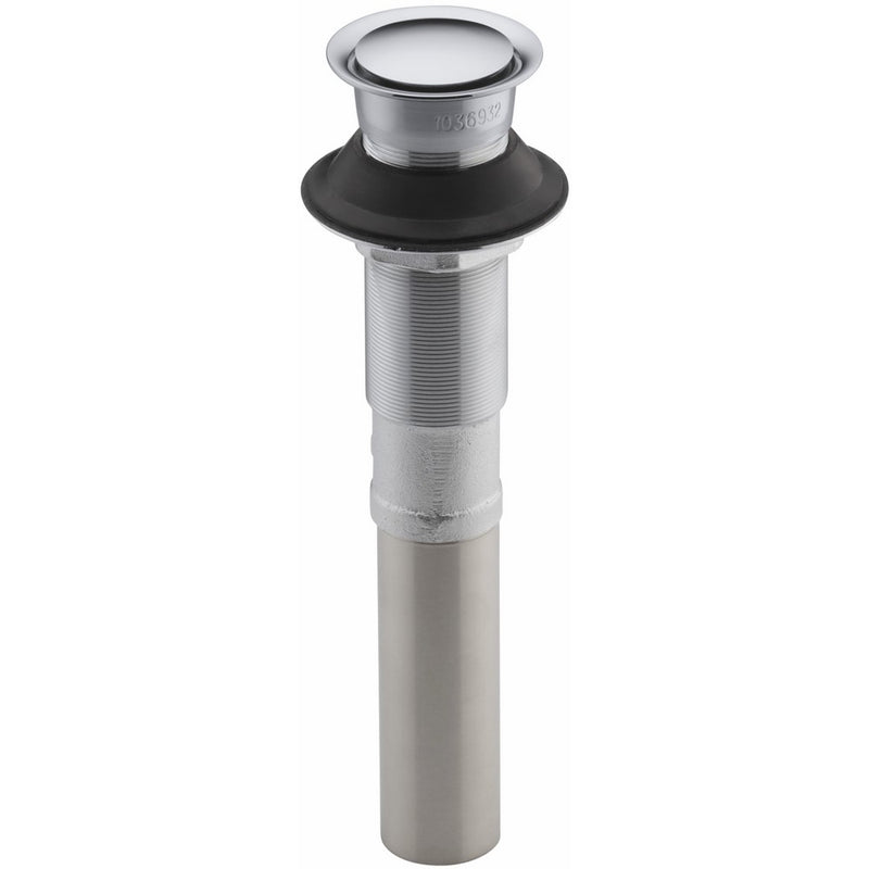 KOHLER K-7124-CP Pop-Up Clicker Drain, Polished Chrome