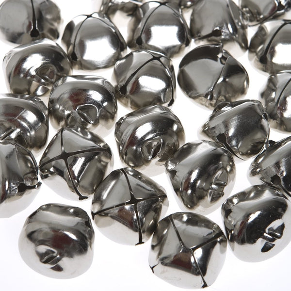 Jumbo Silver Jingle Bells,(24 pieces)