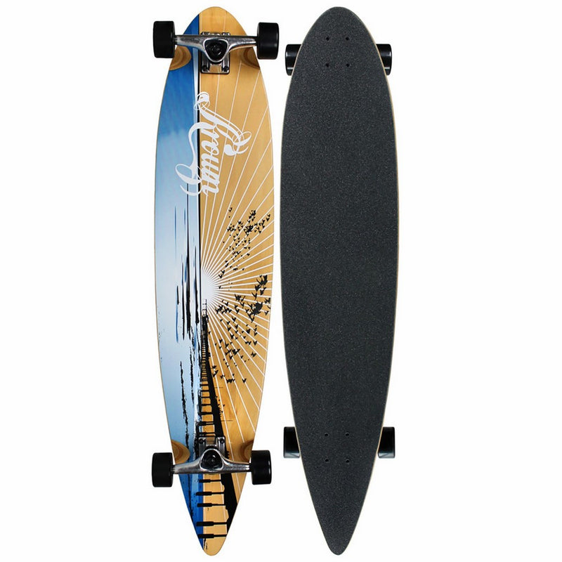 Krown Wood Sunset Complete Longboard Skateboard