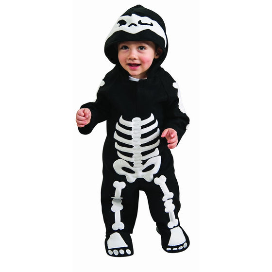 Rubie's Romper Costume, Skeleton - Toddler (U.S.A. Size 2-4) For 1-2 Years