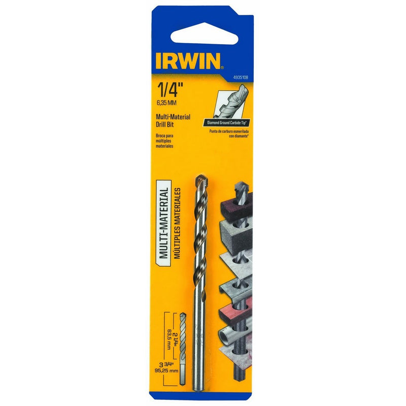 Irwin Tools 4935108 1/4-Inch Multi Material Drill Bit