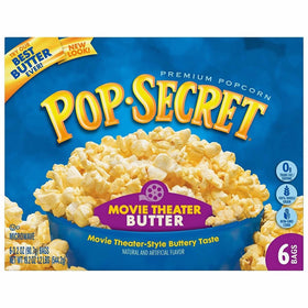Pop Secret Microwave Popcorn, Movie Theater Butter, 6 Count Box