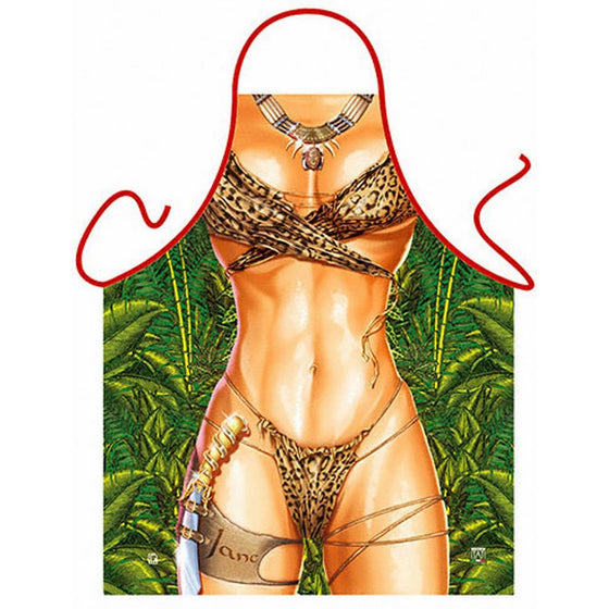 Jane Leopard Sexy Kitchen Cooking Apron