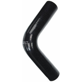HPS HTSEC90-138-BLK Silicone High Temperature 4-ply Reinforced 90 degree Elbow Coupler Hose, 75 PSI Maximum Pressure, 4" Leg Length on each side, 1-3/8" ID, Black