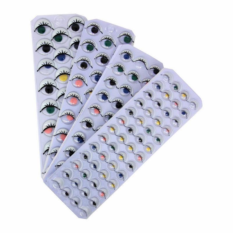 Creativity Street Peel and Stick Wiggle Eyes on Sheets, Assorted Sizes, 137 Pack (AC3438-07)