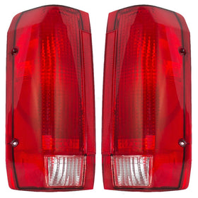 Driver and Passenger Taillights Tail Lamps Replacement for Ford Pickup Truck SUV E9TZ13405C E9TZ13404C