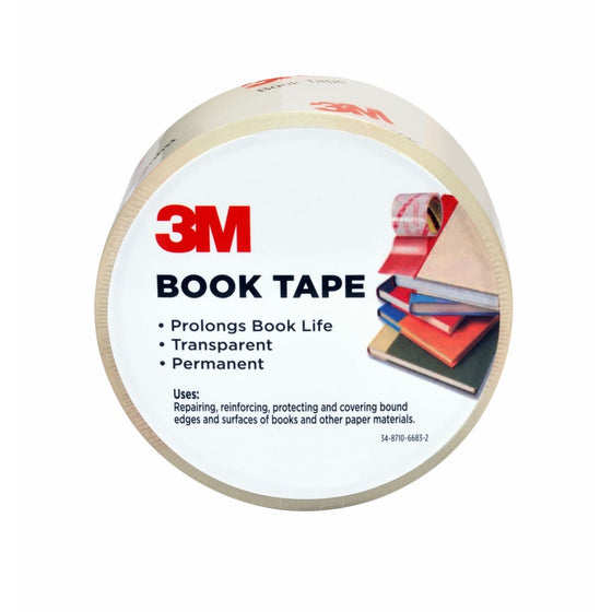 Scotch Book Tape, 2.83 in. x 15 yd., 1 Roll/Pack