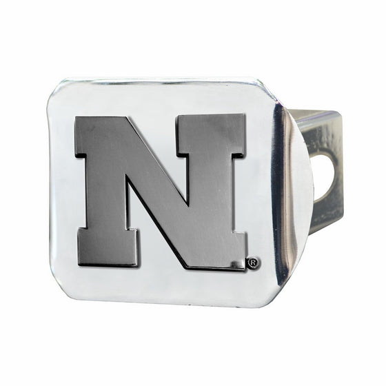FANMATS NCAA University of Nebraska Cornhuskers Chrome Hitch Cover