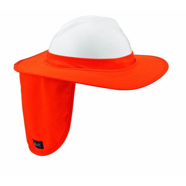Chill-Its 6660 Attachable Hard Hat Brim with Neck Shade, Orange