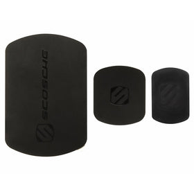 SCOSCHE MagicMount Magnetic Mount Replacement Plate Kit - MagicPlate Color Matching Plates for iPhone/iPad and Other Smart Devices - Includes 3 Plates and 2 Cleaning Swabs - Black (MAGRKI)
