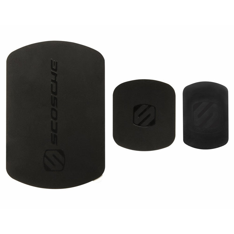 SCOSCHE MagicMount Magnetic Mount Replacement Plate Kit - MagicPlate Color Matching Plates for iPhone/iPad and Other Smart Devices - Includes 3 Plates and 2 Cleaning Swabs - Black (MAGRKI)