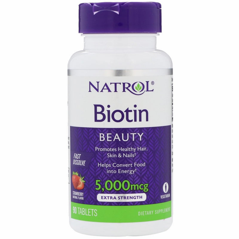 Natrol Biotin 5,000 mcg, 250 Fast Dissolve Tablets