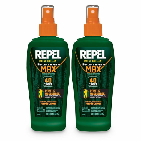 Repel Sportsmen Max Insect Repellent Pump Spray, 6-oz, 2-PK