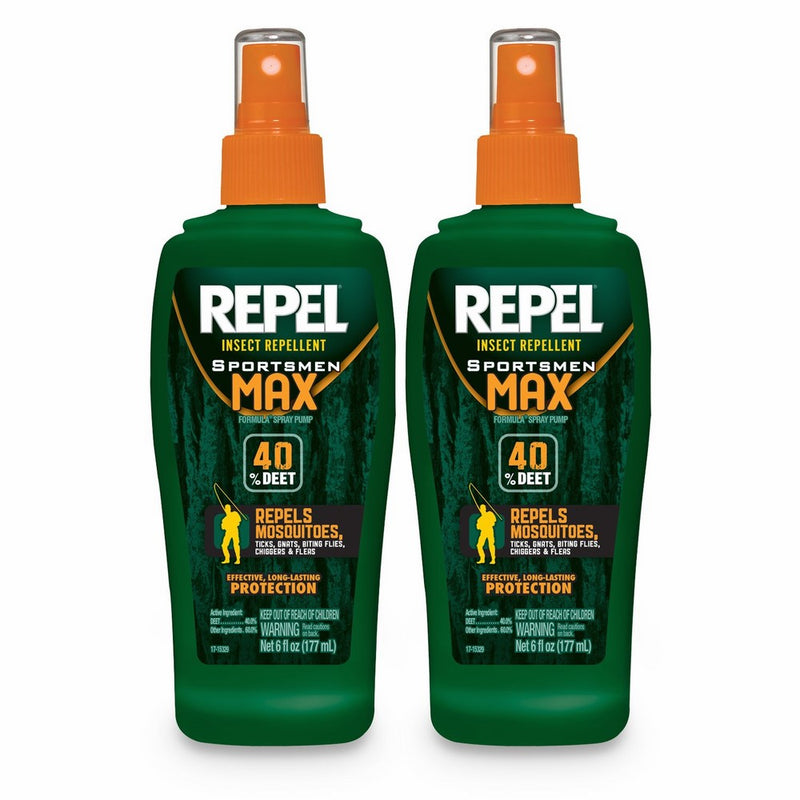 Repel Sportsmen Max Insect Repellent Pump Spray, 6-oz, 2-PK