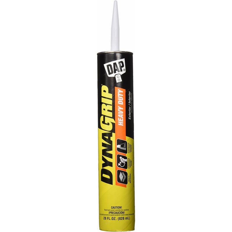 DAP 27510 28oz DynaGrip Heavy Duty Exterior & Interior Construction Adhesive
