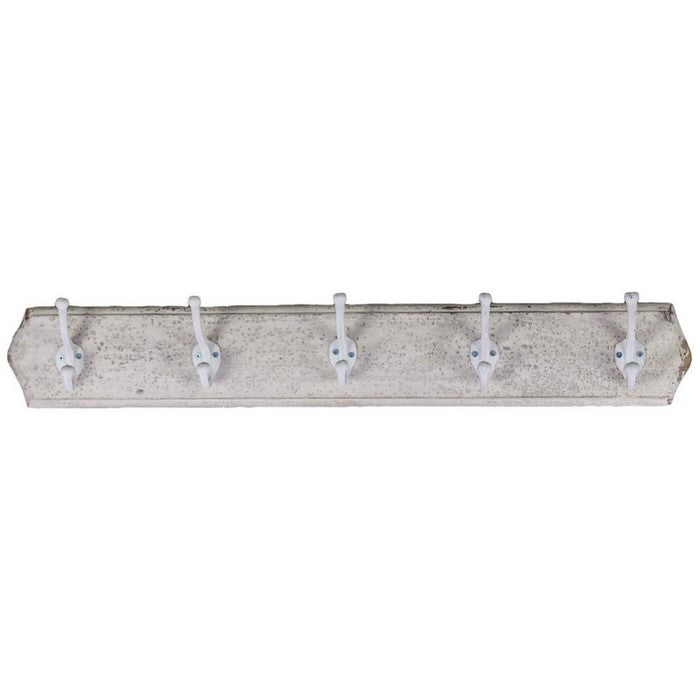 Sturdy Wood Wall Hanger With 5 Hooks