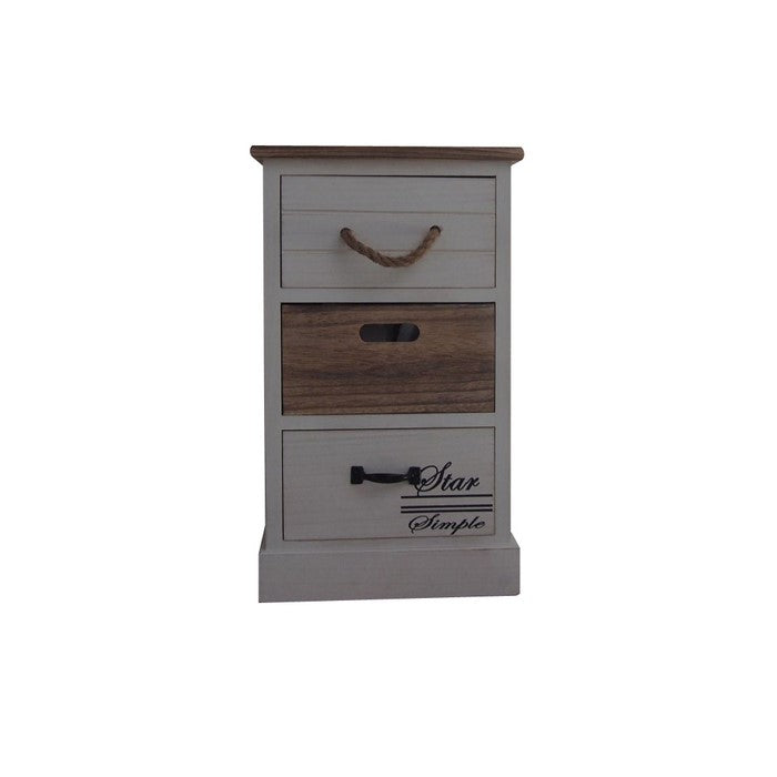 Contemporary Three Drawer Wood Cabinet By Urban Port