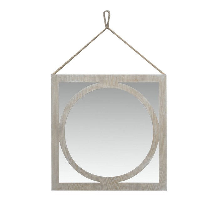Wash White Wooden Mirror Frame by Urban Port