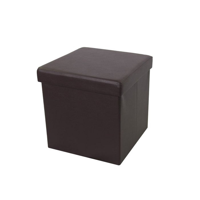 Brown Foldable Storage Ottoman by Urban Port