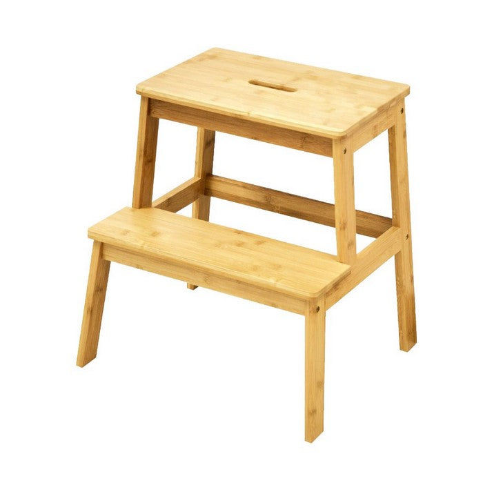Natural Styled Bamboo Stool By Urban Port