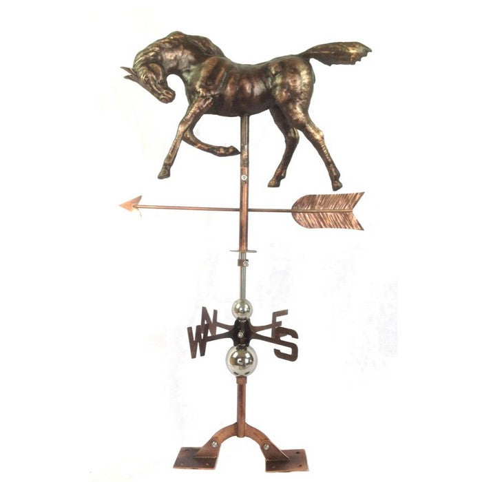 Antiqued Copper Horse Weathervane Urban Port