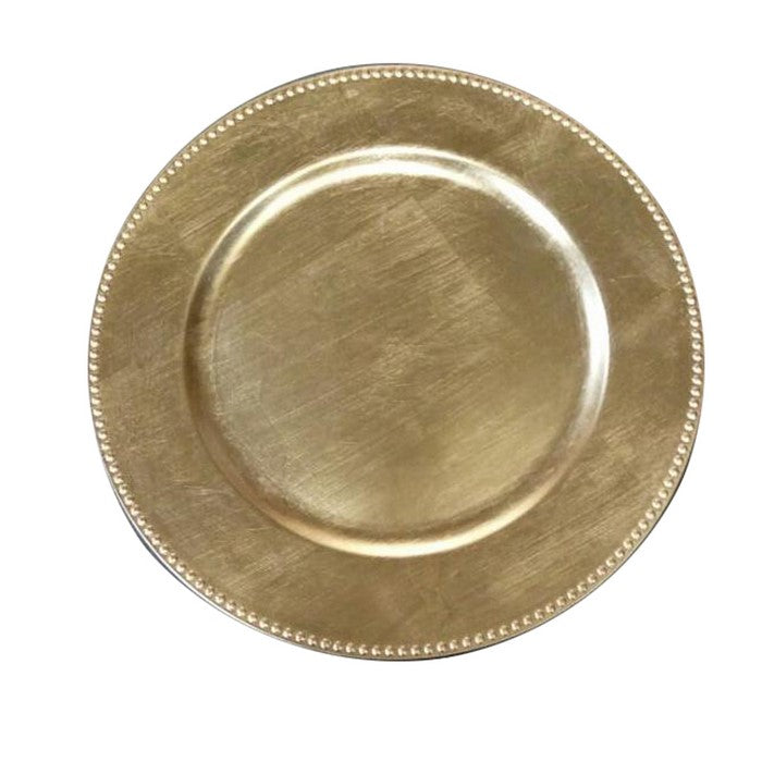 C216-123027-8 The Urban Port Gold Charger Plate Set Of 8