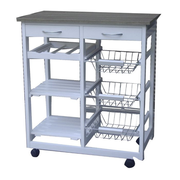 Modern Kitchen Cart Trolley With Drawers  by Urban Port