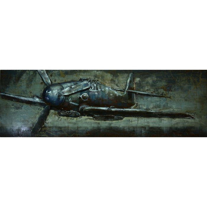 Fighter Plane WallDecor in Iron by Urban Port
