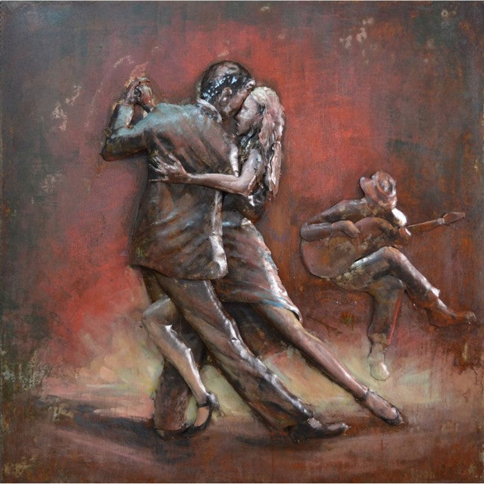 Tango Dancing Couple WallDecor in Iron by Urban Port