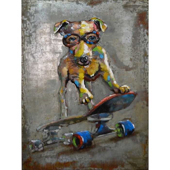 Dog On Board WallDecor in Iron by Urban Port