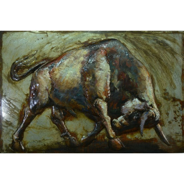 Raging Bull Metal WallDecor Large by Urban Port
