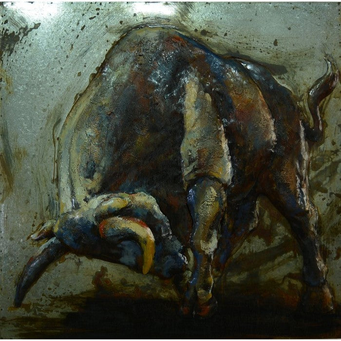 Raging Bull Metal WallDecor Small by Urban Port