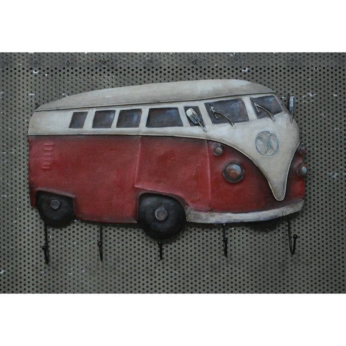 Rustic Red and White Van Wall Hooks by Urban Port