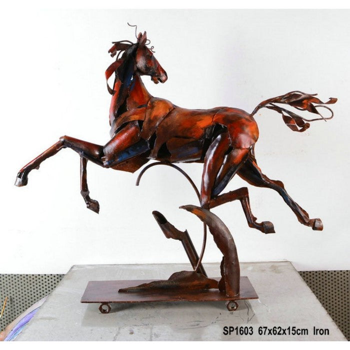 Flying Horse Metal Sculpture by Urban Port