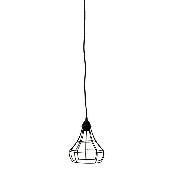 Cage Style Lampshade For Pendant Light Lamps, Black