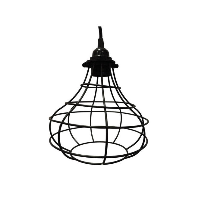 Cage Vintage Style Lampshade For Pendant Light Lamps, Black