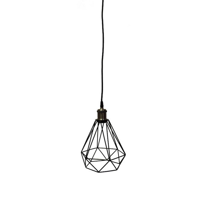 Wire Pendant Light, Black