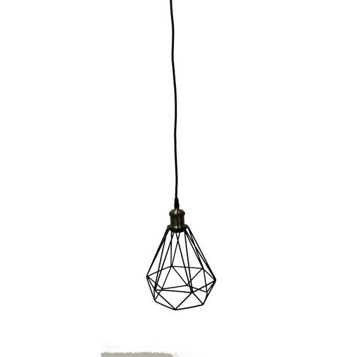 Wire Pendant Light, Black
