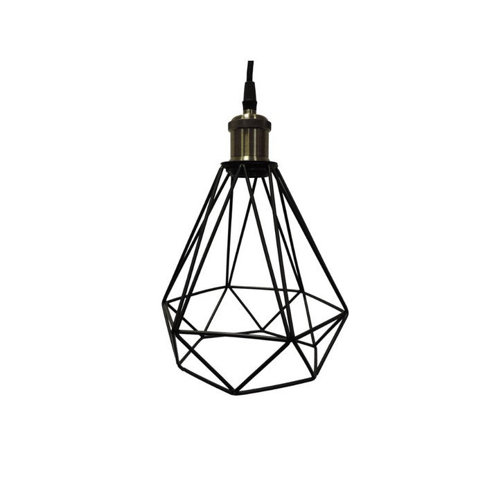 Wire Pendant Light, Black