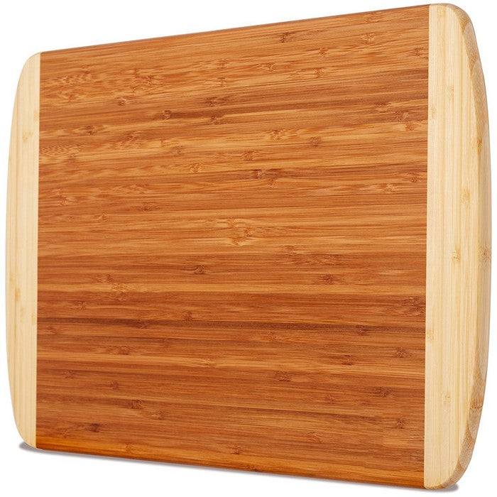 Dual Tone Finish Wooden Large Cutting Or Chopping Board, Brown