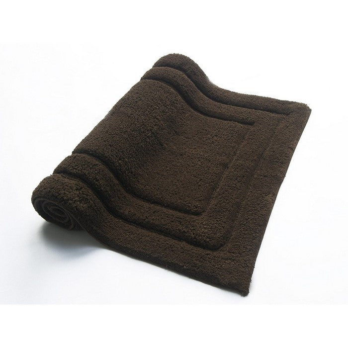 Soft Underfoot 2 Piece Cotton Bath Rug Set, Chocolate Brown