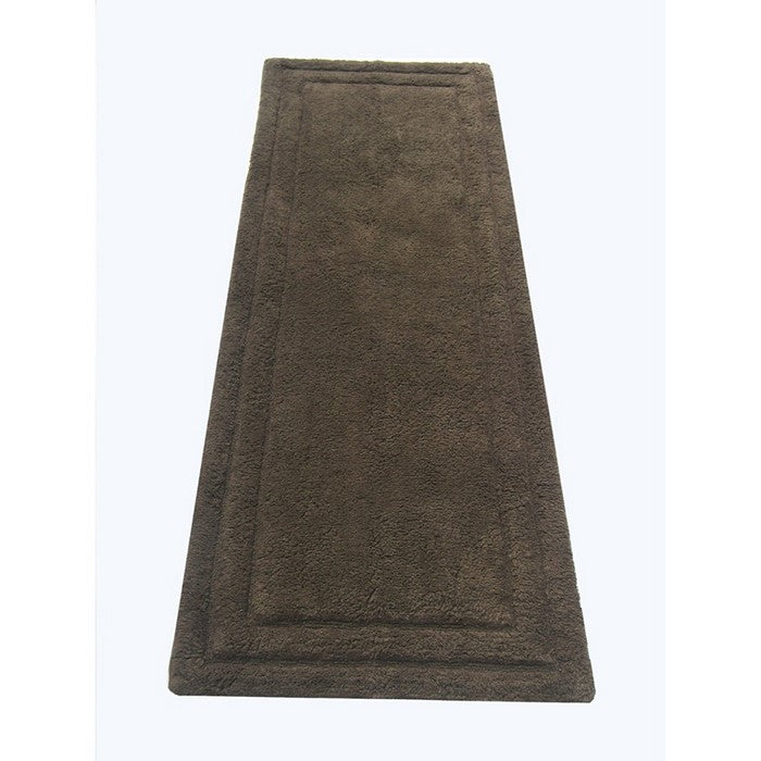 Soft Underfoot Classic Cotton Bath  Runner, Chocolate Brown