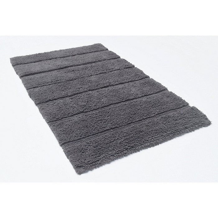 Foldable 2 Piece Cotton Bath Rug Set, Griffin Gray