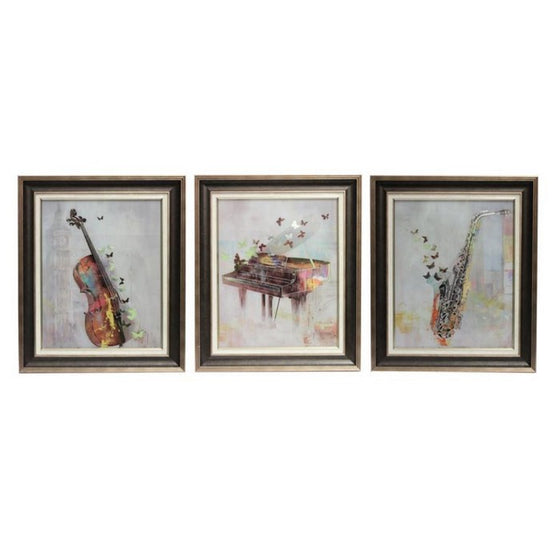 Musical Classic WallDecor-Set of 3 - Benzara