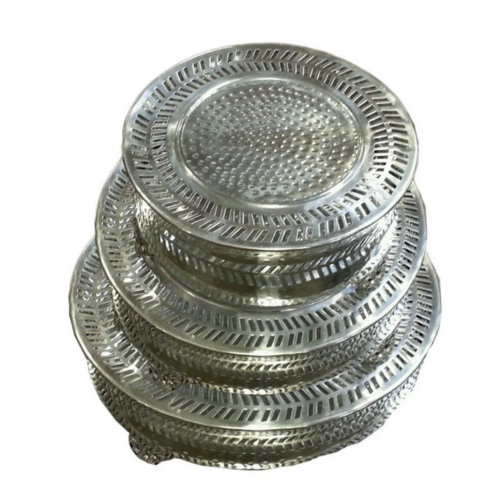 Innovative 3 Pc Round Cake Stand - Benzara