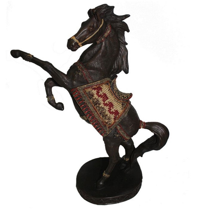 Standing Horse With Cloths Polyresin