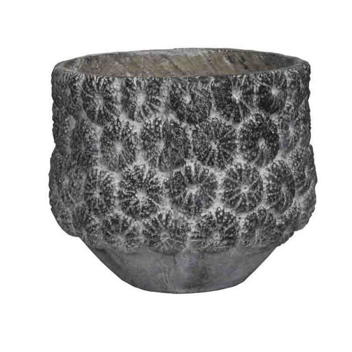Engaging Cement Pot - Benzara
