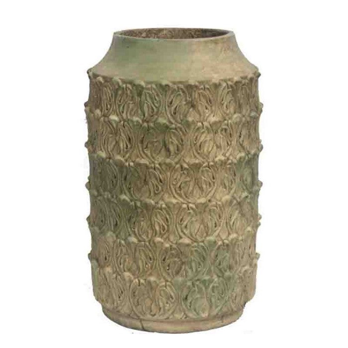 Smartly Styled Cement Pot - Benzara