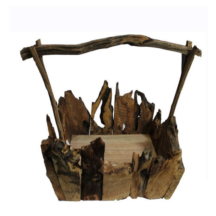 Impressive Wooden Planter - Benzara