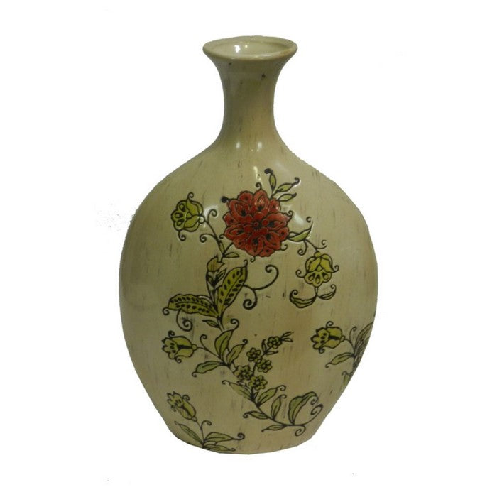 Attractive Multicolor Ceramic Vase - Benzara